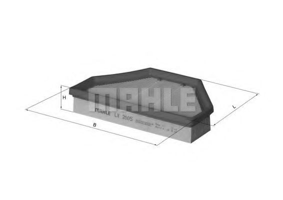 Елемент повітряного фільтра Mahle Original LX2005 ціна, від 19.41 USD